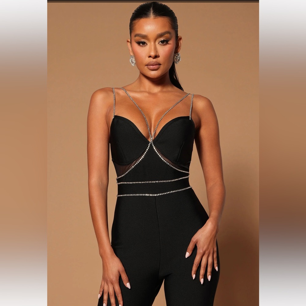Bling Bling Bandage Jumpsuit